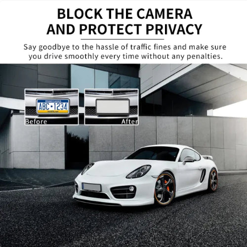 Invisible License Plate Spray