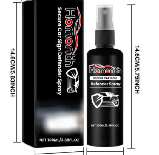 Invisible License Plate Spray